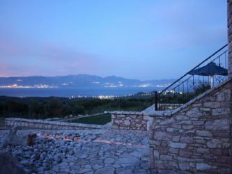 Unimpeded views of the Messinian bay and Kalamata from Villa Karinyon