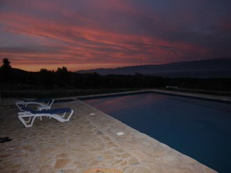 Wonderful Greek sunsets at Villa Karinyon Mistraki Messinia